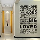 Wall Stickers Wall Decals Family Word Saying Dictum PVC Wall Stickers