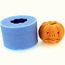 Halloween citrouille fondant mampoule gateau au chocolat bougie de silicone l4.3cm  w4.3cm  h3.4cm