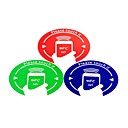 tags NFC autocollants fixes compatible pour tous NFC telephone ntag203 144 octets 3 pieces