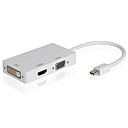 Mini DisplayPort3 in 1 Thunderbolt to HDMIDVIVGA Display Port Cable Adapter for Apple Mac Book Pro Air Mac