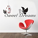 ZOOYOO removable colorful cute sweet dreams 3D wall sticker home decor wall stickers for kidslbed room