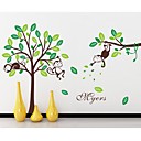 Wall Stickers Wall Decals Monkey Tree Kidsroom PVC Wall Stickers