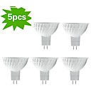 5-pack h  lux  MR16 GU5.3 5W 350lm 12x5730smd crigt80 2700k chaude lumiere de tache blanche  dc  AC12V 