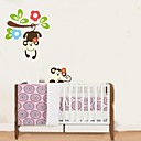 ZOOYOO colorful cute monkeys hang on branch 3D wall sticker home decor wall stickers for kidsliving room