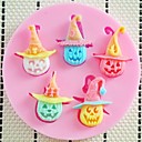 Halloween gateau citrouille fondant resine de chocolat mampoule d argile bonbons de silicone l8cm  w8cm  h1cm