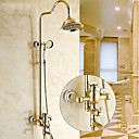 douche mural robinet ti-pvd style traditionnel monter mitigeur pluie