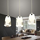 New Design Cup Shape Modern Acrylic Pendant Light Led Included 3 Lights 9W