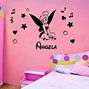 jiubai personnalise autocollant bande dessinee chambre des enfants de la paroi sticker mural s il vous plait offrir un nom