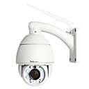 Sricam Wireless H.264 P2P Megapixel 720P PTZ Outdoor Waterproof IR Dome IP Camera AP004 with 5x Optical Zoom