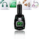 Wireless mp3 Music Radio Fm Transmitter  Modulator with 3.5mm with Cigarette Charger and USB Port for SD Card