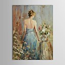 Hand Painted Oil Painting People  Thoughtful by Steve Henderson with Stretched Frame