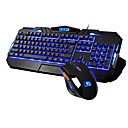 Ximeng k39  m398 jeu lumineux usb clavier et la souris kit filaire 80016002000 dpi