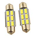 Carking feston 36mm-5630-6SMD LED de voiture Rome le de lumiere blanche 12V2PCS