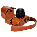 cuir dengpin camera etui de protection Housse de bandouliere peau dhuile pour stylo Olympus E-p5 objectif de 14-42 mm