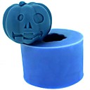 Halloween citrouille fondant  gateau au chocolat bougie de silicone l4.2cm  w4.2cm  h3.5cm