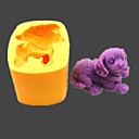 chien fondant animal gateau au chocolat argile de resine  bonbons de silicone l5.5cm  w4cm  h3.6cm