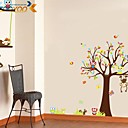 ZOOYOO Removable owl and monkey play in the nature of  Wall Stickers Hot Selling Wall Decals For Home Decor