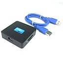 Square Shaped All-in-1 SuperSpeed USB 3.0 Memory Card Reader Supports SDTFCFM2MSXD