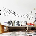 stickers muraux autocollants de mur moderne poissons heureux muraux PVC autocollants