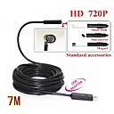 720P Mini USB IP67 Waterproof 7mm Lens Endoscope Borescope Snake Inspection Camera with LED Light 7M