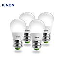 ienon 4pcs s14 e27 5w 400-450lm 3000k chaud poire de lumiere blanche en forme de conduit blub ceramique  100-240V 