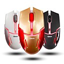 qisan crotalus-ii 2.4ghz 800 ~ 1600dpi led rouge souris reglable sans lumiere optique sans fil avec recepteur nano de morecolor