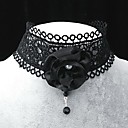 main douce classique roses noires collier de perles de lolita