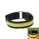 conduit bras de lumiere de bracelet brassard jaune 2xcr2032