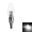 zweihnder E14 3W 280lm 6000-6500k 6x5030 SMD bougie blanche de lumiere lumiere  220-240 