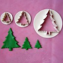 3pcs Ster arbre de Noel ustensiles outils de modelisation gateau fondant cuisson en plastique de cuisine dia8cm  46 cm  34 cm