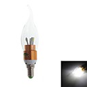 zweihnder e14 3w 280lm 6000-6500K 6x5030 SMD bougie de la lumiere blanche lumiere  220v 