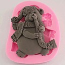 noel bonhomme de neige des outils gateau fondant au chocolat silicone  cake de decoration l7.2cm  w5.8cm  h1.5cm