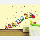 stickers muraux autocollants de mur les enfants avec les trains decoration pepiniere pvc stickers muraux