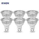 ienon 6pcs GU10 5W 400-450lm 3000k lumiere LED blanc chaud blub au comptant  100-240V 