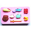 articles de peche poissons gateau fondant au chocolat outils silicone mampoule cake de decoration l9.9cm  w5.8cm  h1.1cm