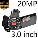 3.0 20MP HD LCD Digital Video Camera Camcorder DV 8x Optical Zoom Black