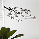 stickers muraux autocollants de mur modernes les branches des oiseaux pvc stickers muraux