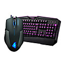 DISMO 800 optique haut debit filaire USB Gaming Keyboard  souris 2400dpi costume lumineux