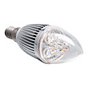 dimmable e14 4w 360lm 3000-3500K lumiere blanche chaude a mene l ampoule de bougie  220v