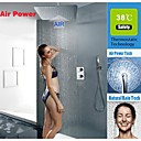 thermostatique robinet de douche 16 pouces au plafond de leau dinjection dair ultra-mince sauver la tete de douche pluie