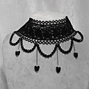 main douce perle noire classique collier chaine de lolita