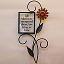 metal decor de mur d art de mur petite plaque chrysantheme decoration murale