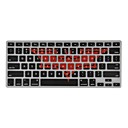 angibabe silicone autocollant de clavier membrane coloree pour 133  macbook air couleurs assorties