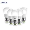 ienon 5pcs s14 e27 3w 240-270lm 3000k chaud poire de lumiere blanche en forme de conduit blub ceramique  100-240V 