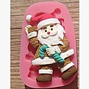 noel noel bequilles gateau fondant au chocolat outils silicone  cake de decoration l7.8cm  w5cm  h1.7cm