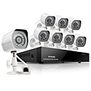 zmodo 8 canaux systeme NVR HD 720p avec 8 cameras IP en plein air