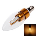 E14 3W 480lm 3000k 24x3014smd lumiere LED blanc chaud ampoule flamme  220V 