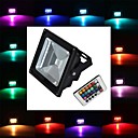 noir etanche 10W 900lm rgb lumiere telecommande a mene la le d inondation  85v-265v 