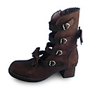 main cafe daim talons hauts bottes 4.5cm lolita classique