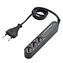 BYL-3003L USB 2.0 3-Port Hub w EU Plug Power Supply